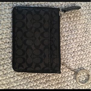 Coach keychain card holder